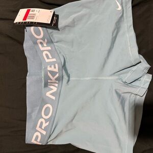 Nike Pro Light Blue Shorts